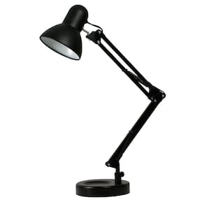 Luminária Articulada De Mesa Com Base Tipo Pixar Preta