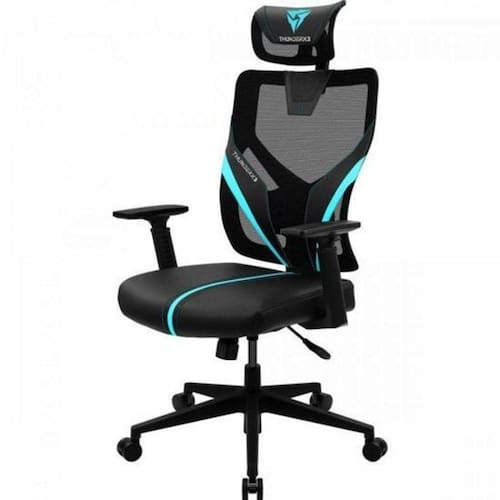 Cadeira Ergonomic Yama1 Preta/ Cyan Thunderx3 - Preto