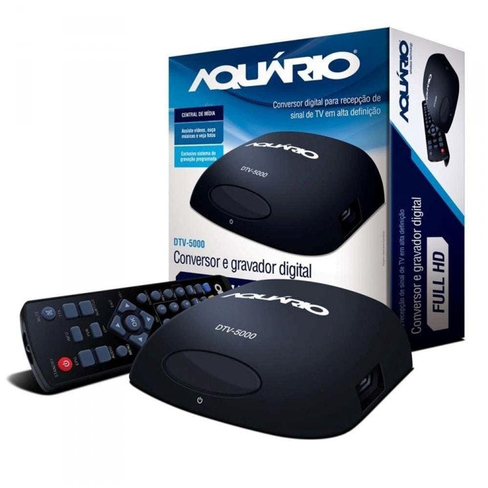 Conversor E Gravador Digital Full Hd Aquário Dtv-5000