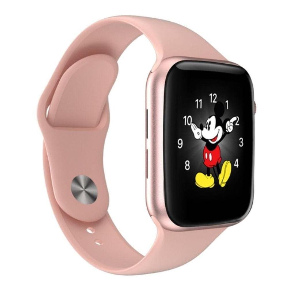 relogio celular rosa