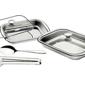 Jogo Aço Inox para Assar e Servir 4 peças Cosmo Tramontina