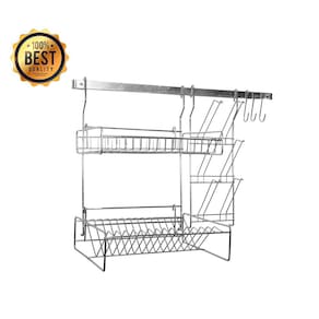 scorredor Suspenso De Louças Aço Barra Modular Cook Home - CROMADO