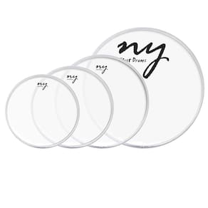 Kit de Peles para Bateria 12, 13, 16, 20 Clear Transparente New York