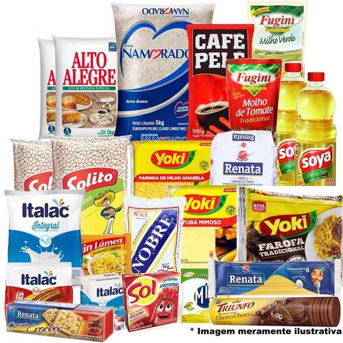 Cesta Básica De Alimentos 23 Itens Produtos De Qualidade Menor preço em Cesta Básica De Alimentos 23 Itens Produtos De Qualidade