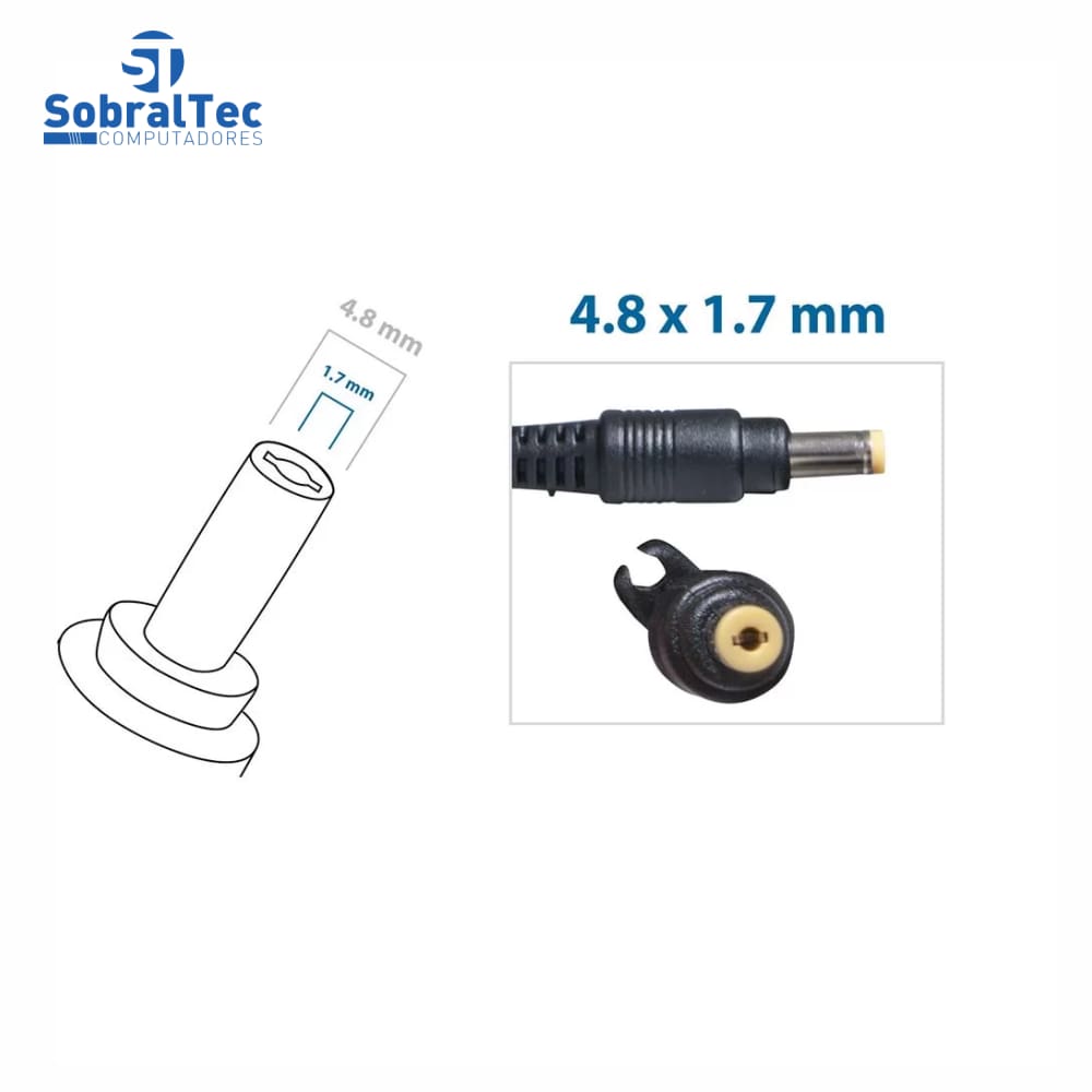Fonte bringIT Asus - 12V 3A 36W - 4.8Mmx1.7Mm