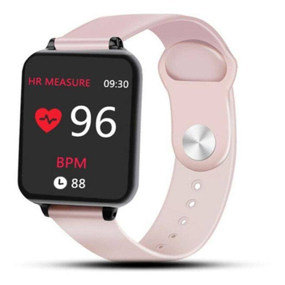 Smart Watch B57 Relógio Inteligente App Hero Band - Rosa