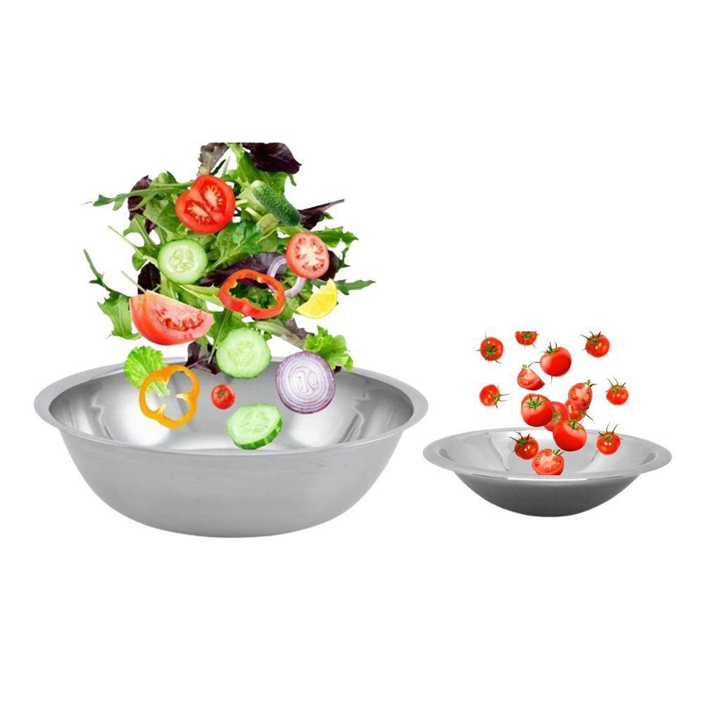 Jogo Bowl Aço Inox Para Salada 2 Peças - Mundial Import