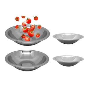 Conjunto para Salada Bowl Aço Inox 4 Peças - Mundial Import