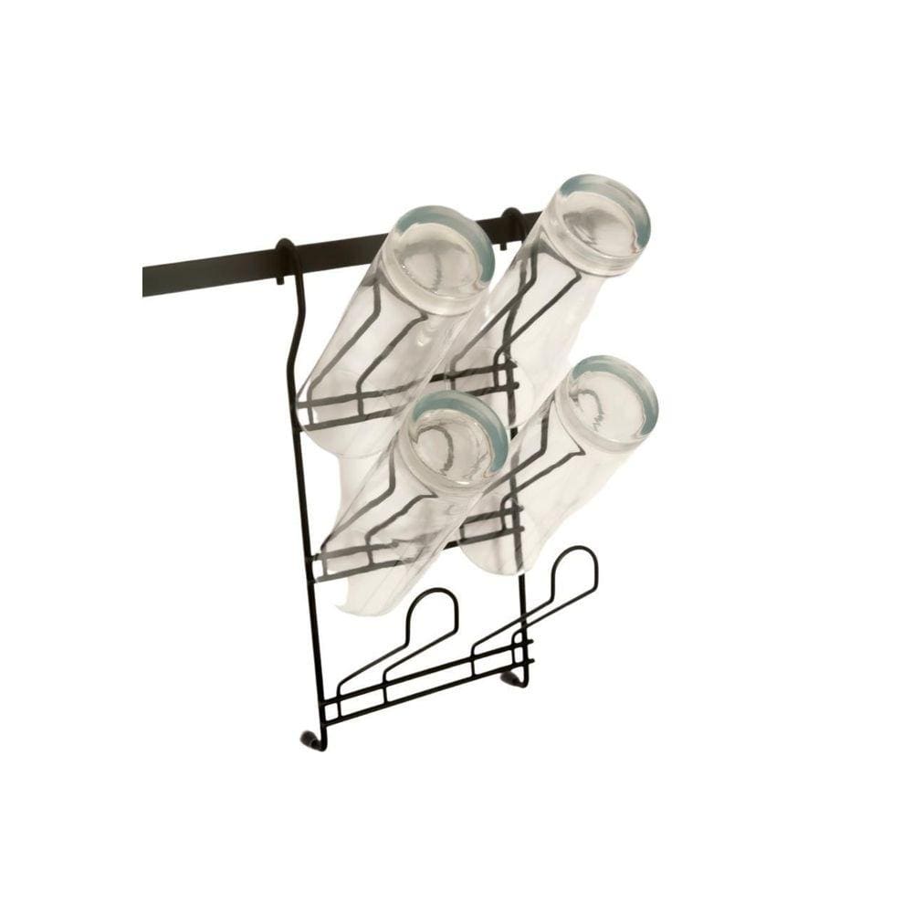 Suporte Para Copos Preto Para Barra