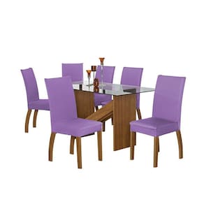 Capa De Cadeira Malha Gel - Kit 6 Unidades Lilas