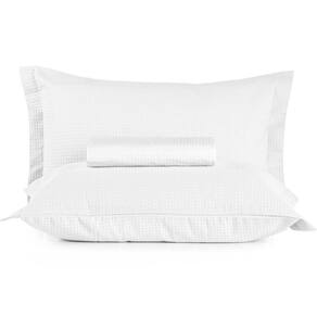 Kit Colcha Queen + Porta Travesseiro Teka Gênova Branco
