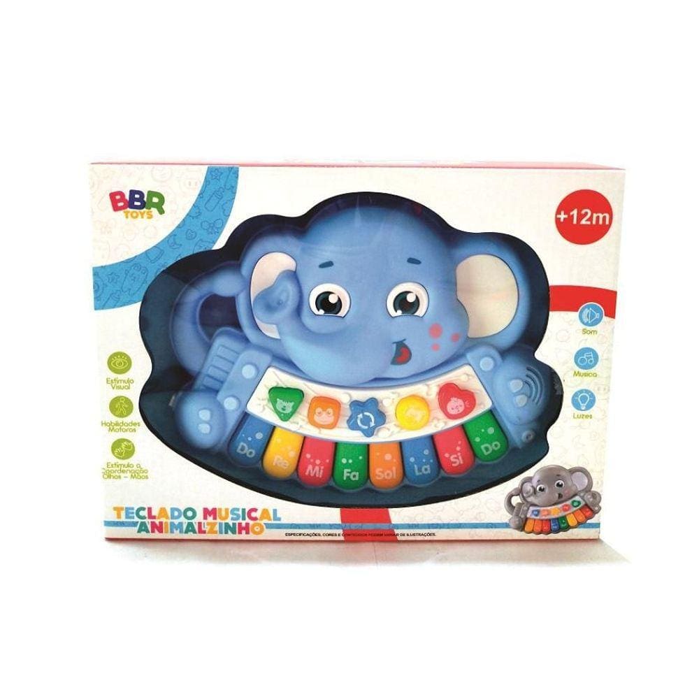 Teclado Musical Bbr Toys Animalzinho Ref R2990