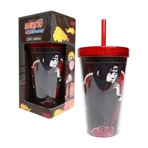 Copo Viagem Nuvem Akatsuki Naruto 400ml