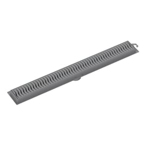 Ralo Linear 70 Cinza Tigre Grande Para Banheiro