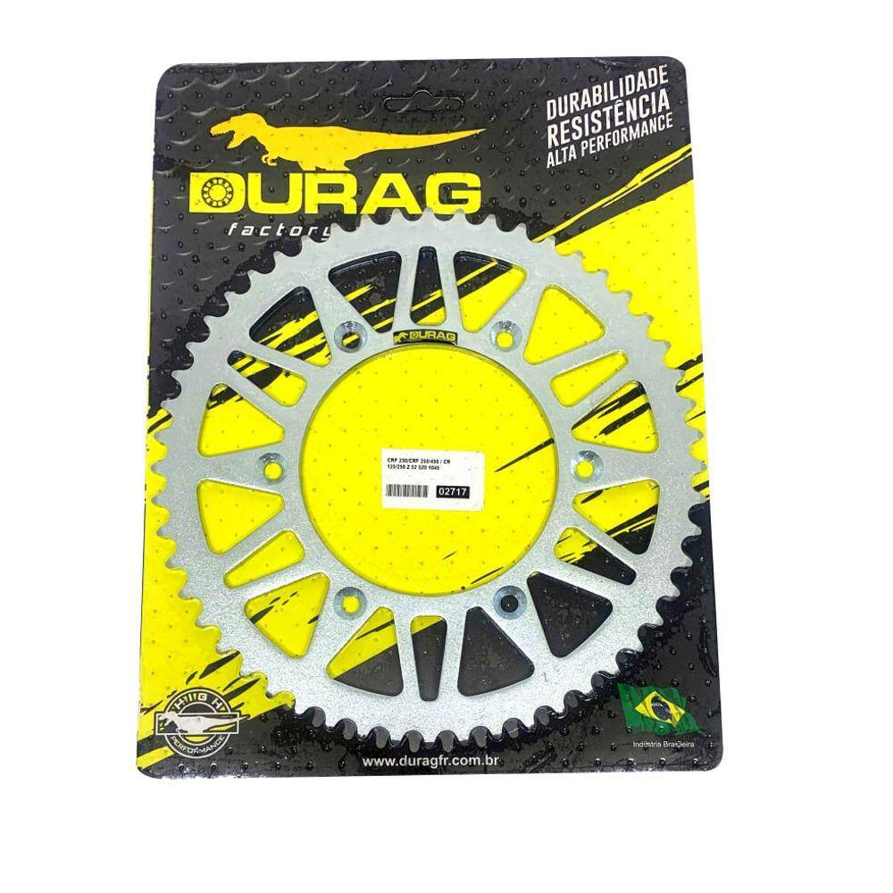 Coroa Durag Aço Yzf Wr 250/450 Ttr 230 Xr 250 Tornado