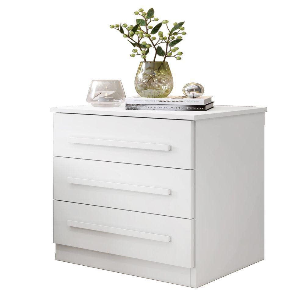 Mesa De Cabeceira Imperio Benetil Móveis - Branco