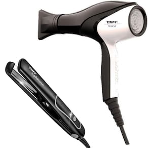 Kit Taiff Biv - Secador Prof. Unique Duo Tourmaline 2700W + Prancha Style Prata Pro Titanium 230ºc