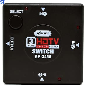 Switch Adaptador HDMI 3 Entradas Para 1 Saída Switch HDMI Full HD Knup KP-3456