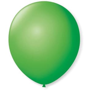 BEXIGA/BALÃO VERDE BANDEIRA LISO N.07 PCT.C/50 - Riberball