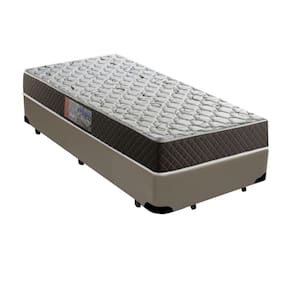 Cama Box Solteiro Colchão Mola Ensacada Belos Sonhos + Box Sintético 60x88x188