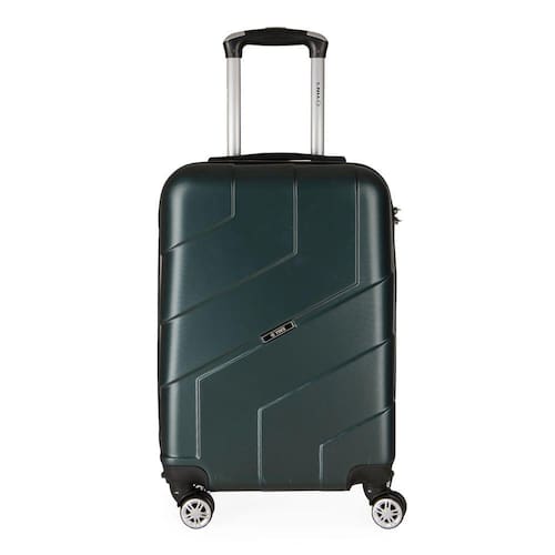 Mala de Bordo Pequena para Viagem em Abs Yins Ys21157 Cadeado Integrado Rodas Duplas Giro 360º Verde Menor preço em Mala de Bordo Pequena para Viagem em Abs Yins Ys21157 Cadeado Integrado Rodas Duplas Giro 360º Verde