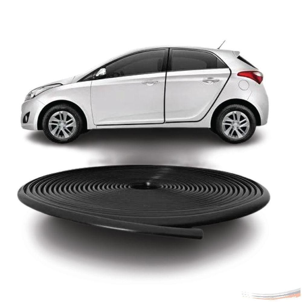 Borracha Proteção Porta Carro Universal 7x10mm 5m Mini Preta