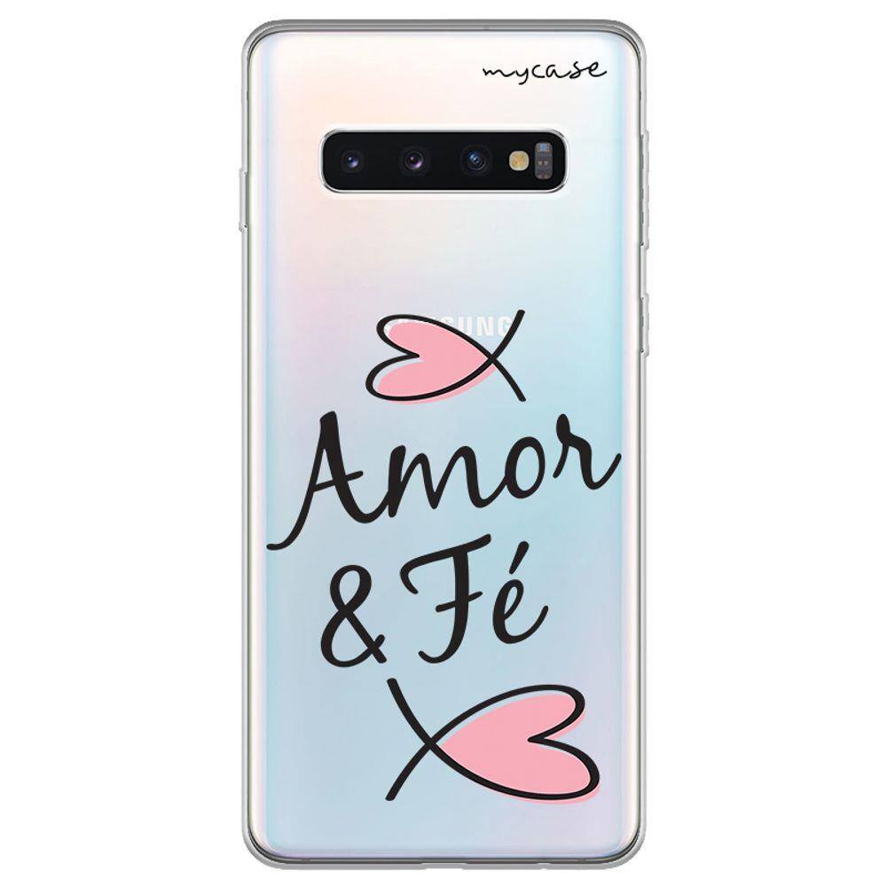 Capa para Galaxy S10 Plus - Amor e fé. | Casas Bahia