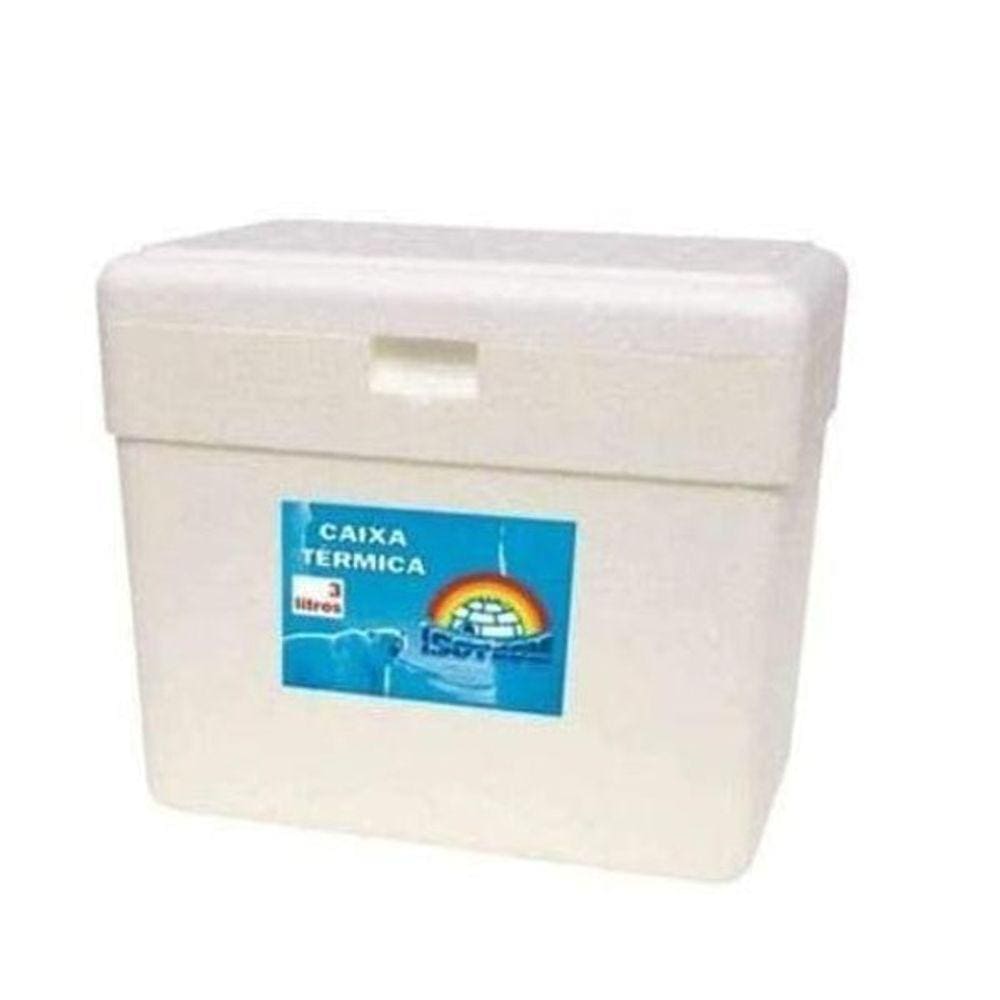 Kit 2 Un Caixa De Isopor 3 Litros Térmica Gelo Cerveja Refri