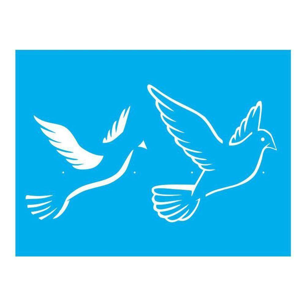 Stencil Tamako Pomba - 15X20Cm - Ref 8671