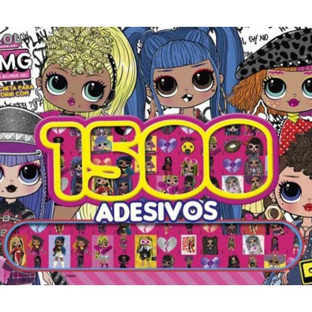 Livro Prancheta Colorir Com 1500 Adesivos - Lol Surprise Omg