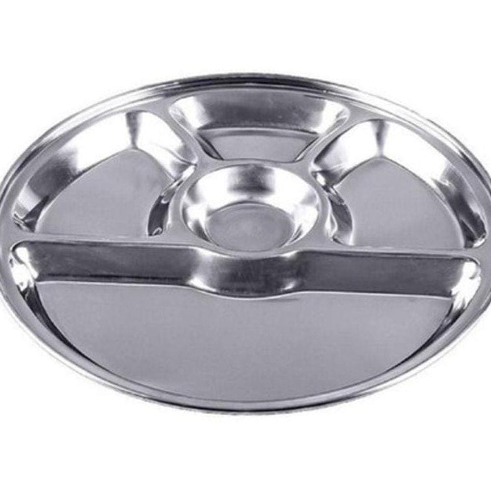 Petisqueira De Inox Com 3 Divisórias Plasvale Attuale