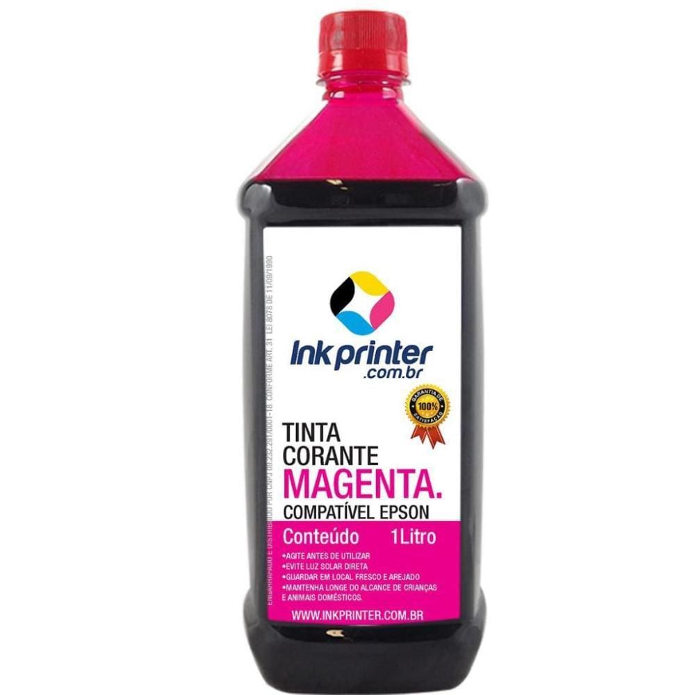Tinta Corante InkPrinter Magenta para Impressora Epson (1 litro)