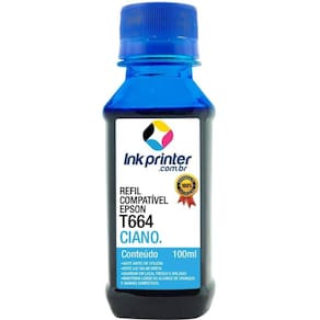 Tinta para Epson L1300 - Ciano - Compatível InkPrinter (T664 - 100ml)