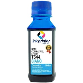 Tinta para Epson L3150 - Ciano - Compatível Ink Printer  (T544 - 100ml)