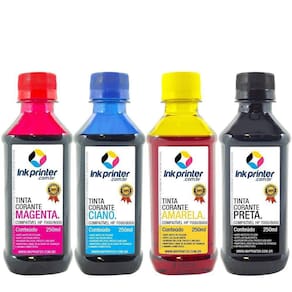 Tinta Corante InkPrinter para HP Série 7000, 8000 (4x250ml)