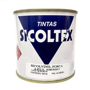Tinta Vinílica Fosca para Serigrafia Sicoltex Sicolvinil Azul Médio (225ml)
