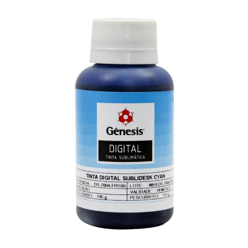Tinta Sublimática Gênesis Ciano (100ml)