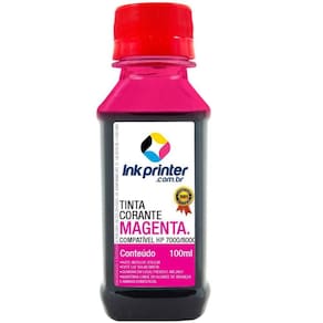 Tinta Corante InkPrinter Magenta para HP Série 7000, 8000 (100ml)