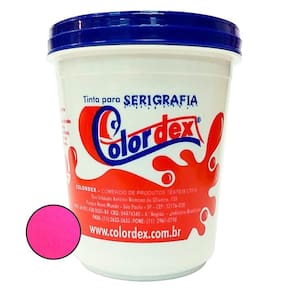 Pigmento Colordex para Tintas de Serigrafia a Base D`água - Rosa Fluorescente (250ml)
