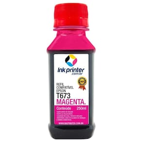 Tinta para Epson L1800 - Magenta - Compatível InkPrinter (T673 - 250ml)