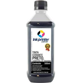 Tinta Corante InkPrinter Preta para HP Série 7000, 8000 (500ml)