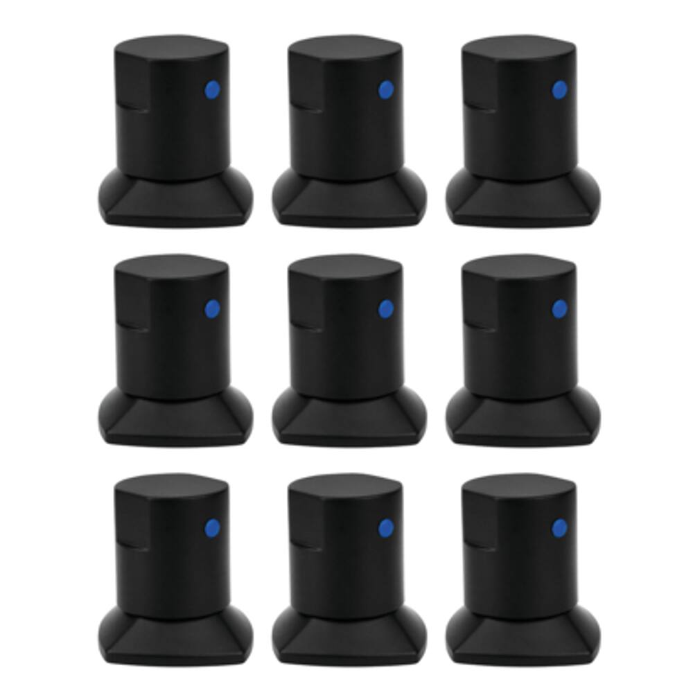 Kit 09 und Acabamento De Registro Preto Encaixe Padrão Deca Docol 1.2 e 3.4