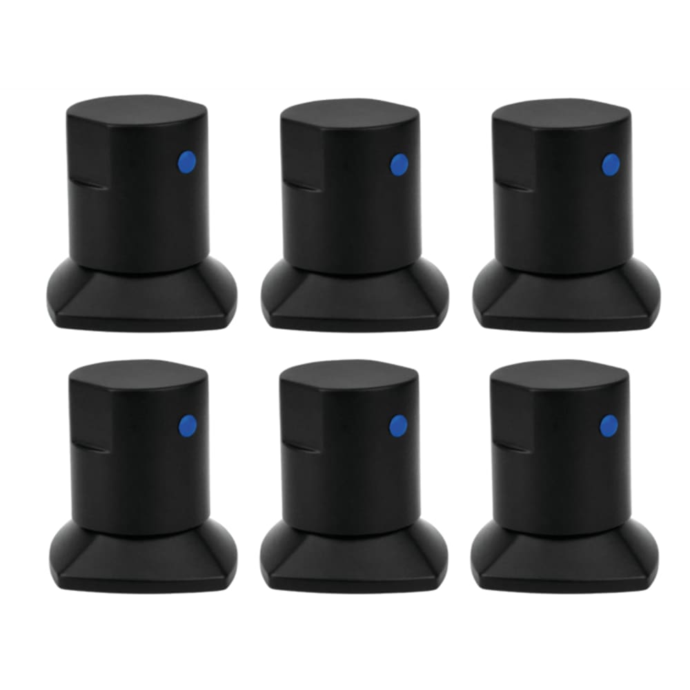Kit 06 und Acabamento De Registro Preto Encaixe Padrão Deca Docol 1.2 e 3.4