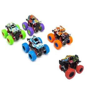Kit 2 Miniatura Carrinho Monster Truck Pick Up Bigfoot Fricção