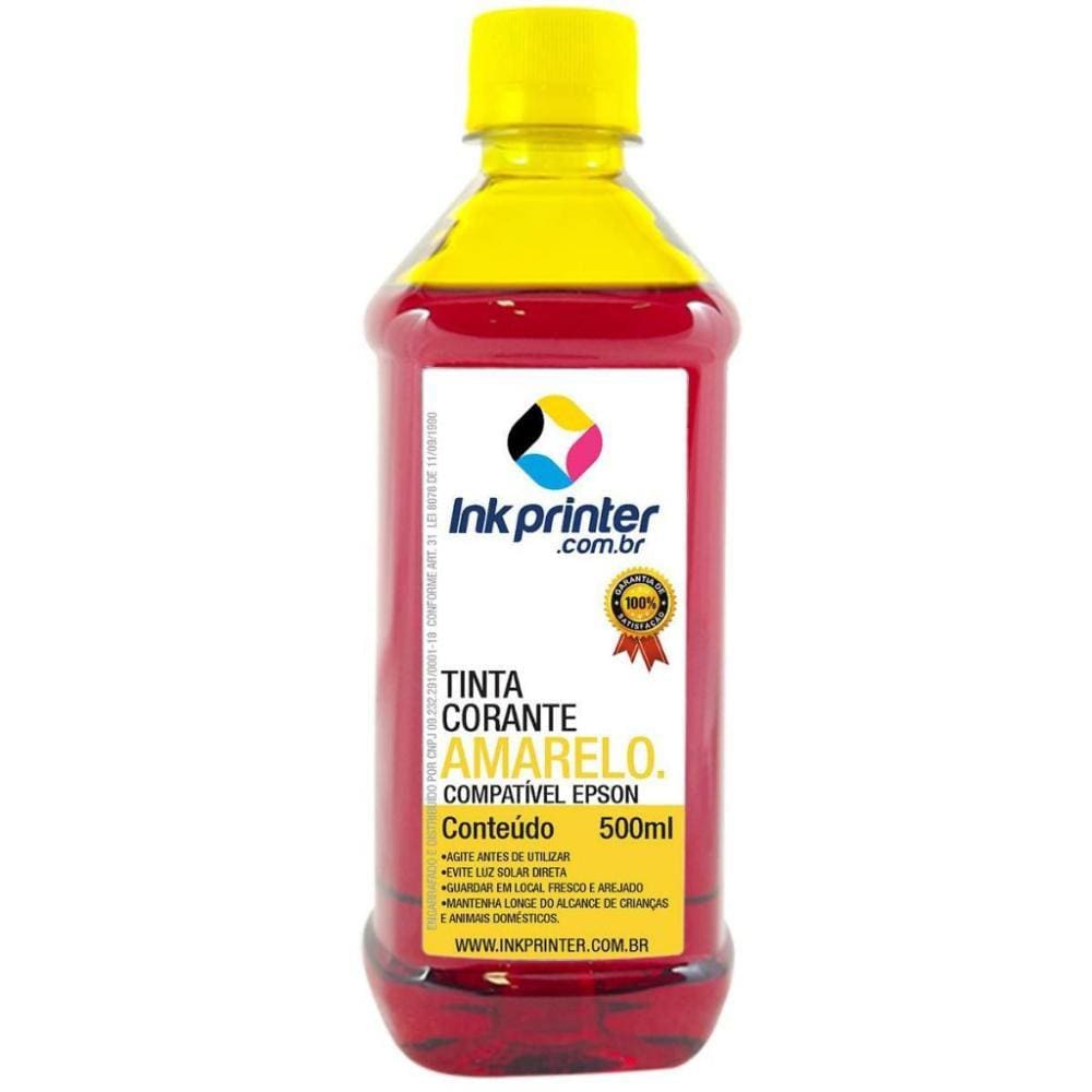 Tinta Corante InkPrinter Amarela para Impressora Epson (500ml)
