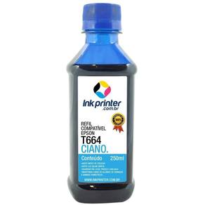 Tinta para Epson L210 - Ciano - Compatível InkPrinter (T664 - 250ml)