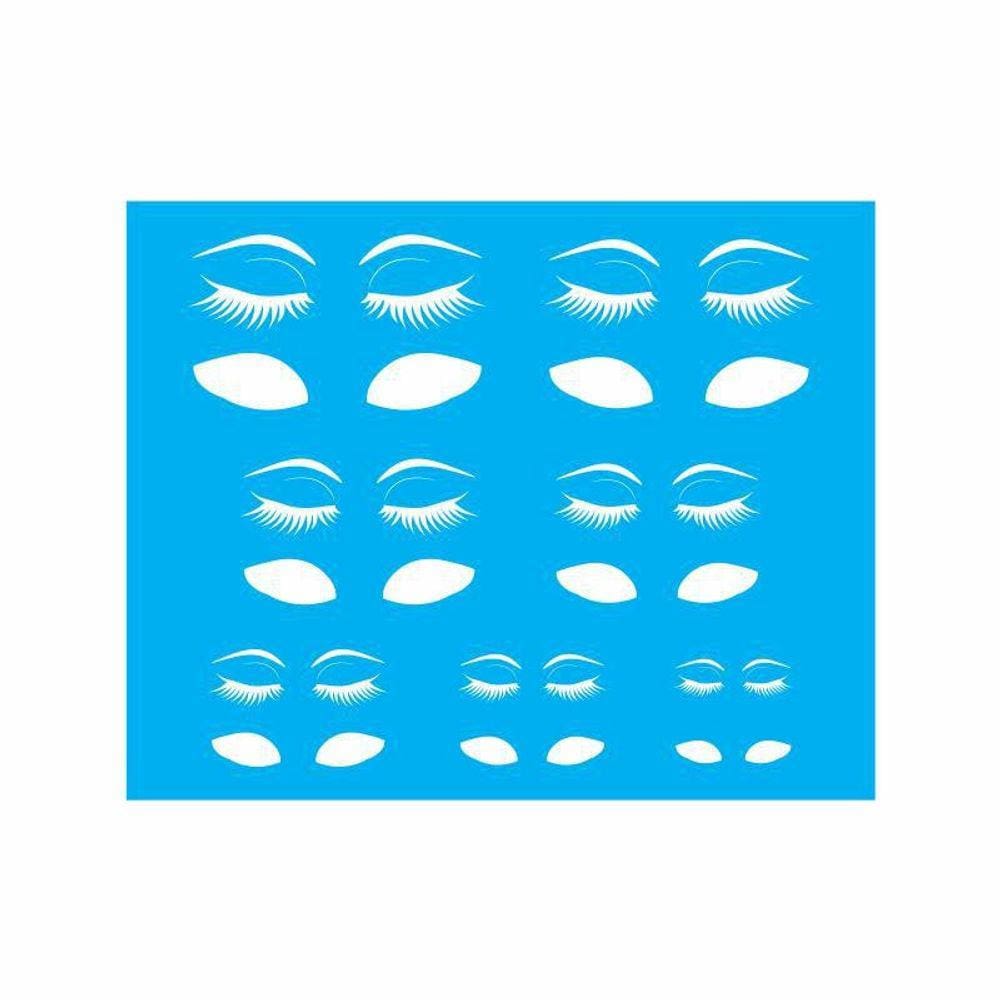 Stencil Tamako Olhos - 20X25Cm - Ref 9174