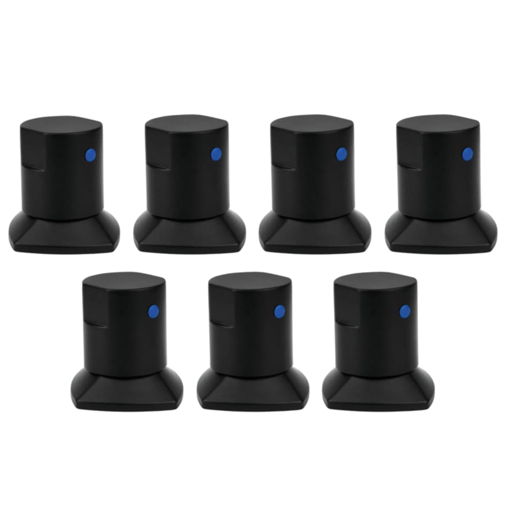 Kit 07 und Acabamento De Registro Preto Encaixe Padrão Deca Docol 1.2 e 3.4