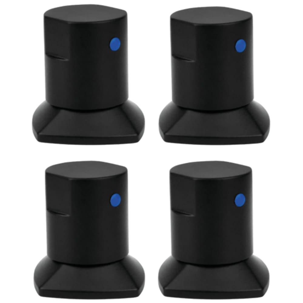 Kit 04 und Acabamento De Registro Preto Encaixe Padrão Deca Docol 1.2 e 3.4