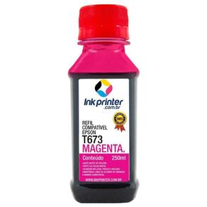 Tinta para Epson L805 - Magenta - Compatível Ink Printer (T673 - 250ml)